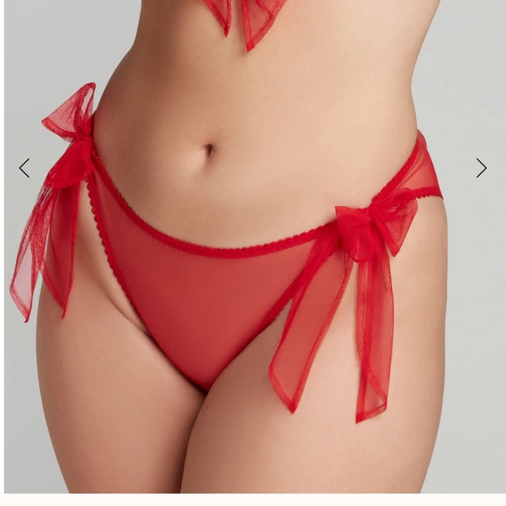 Agent Provocateur Danika tie side brief red ribbon